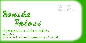 monika palosi business card