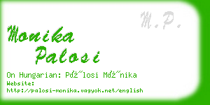 monika palosi business card